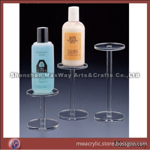 Transparent Single Acrylic Comestic Display Stand